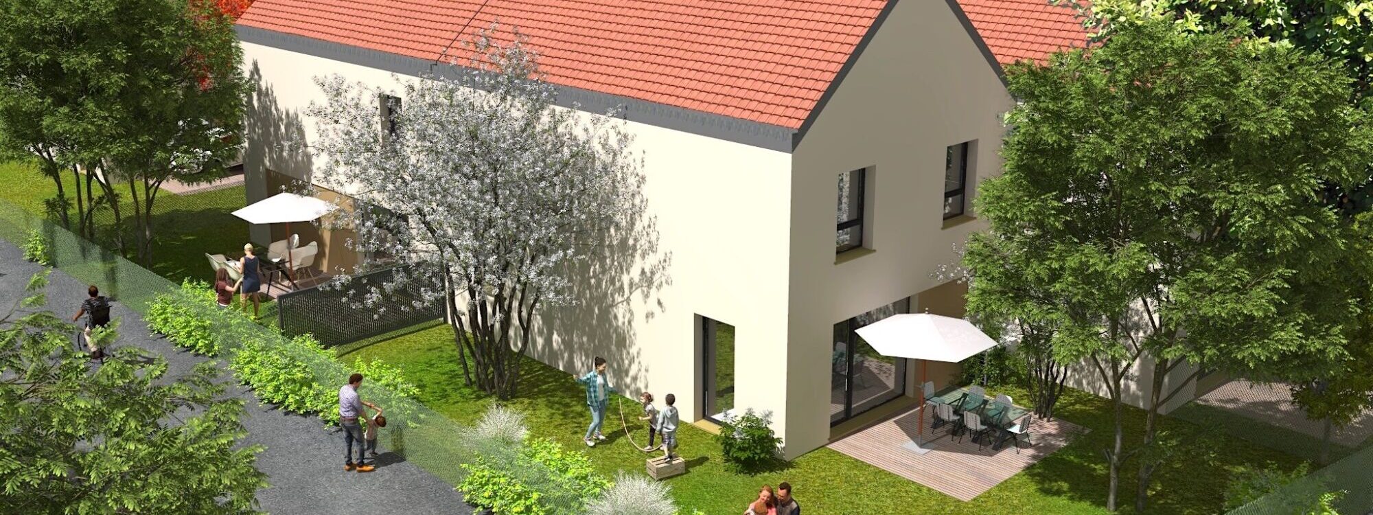 Découvrez nos nouvelles maisons individuelles Hamo® à Bischwihr proche de Colmar ! Colmar