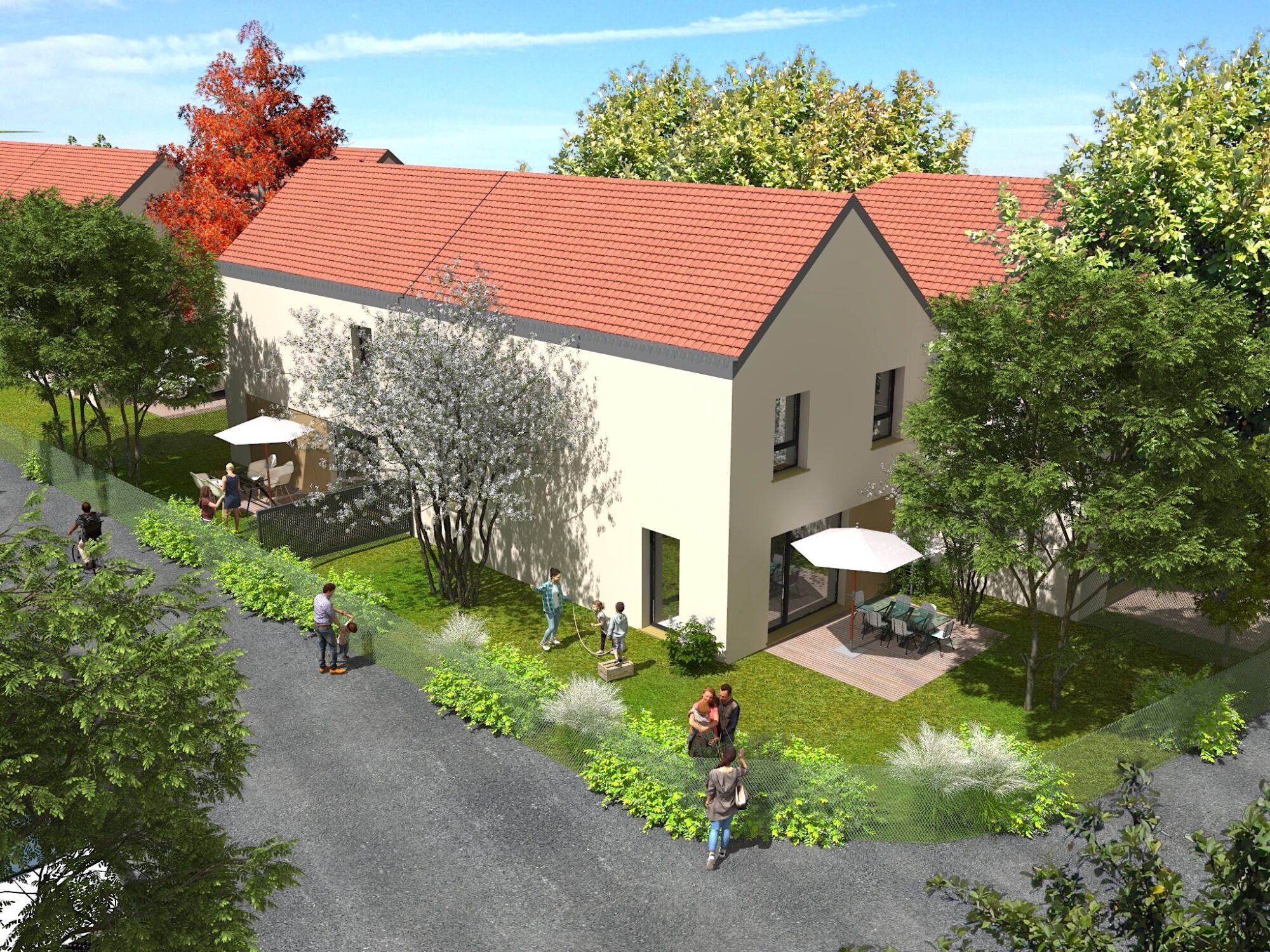 Découvrez nos nouvelles maisons individuelles Hamo® à Bischwihr proche de Colmar ! Colmar